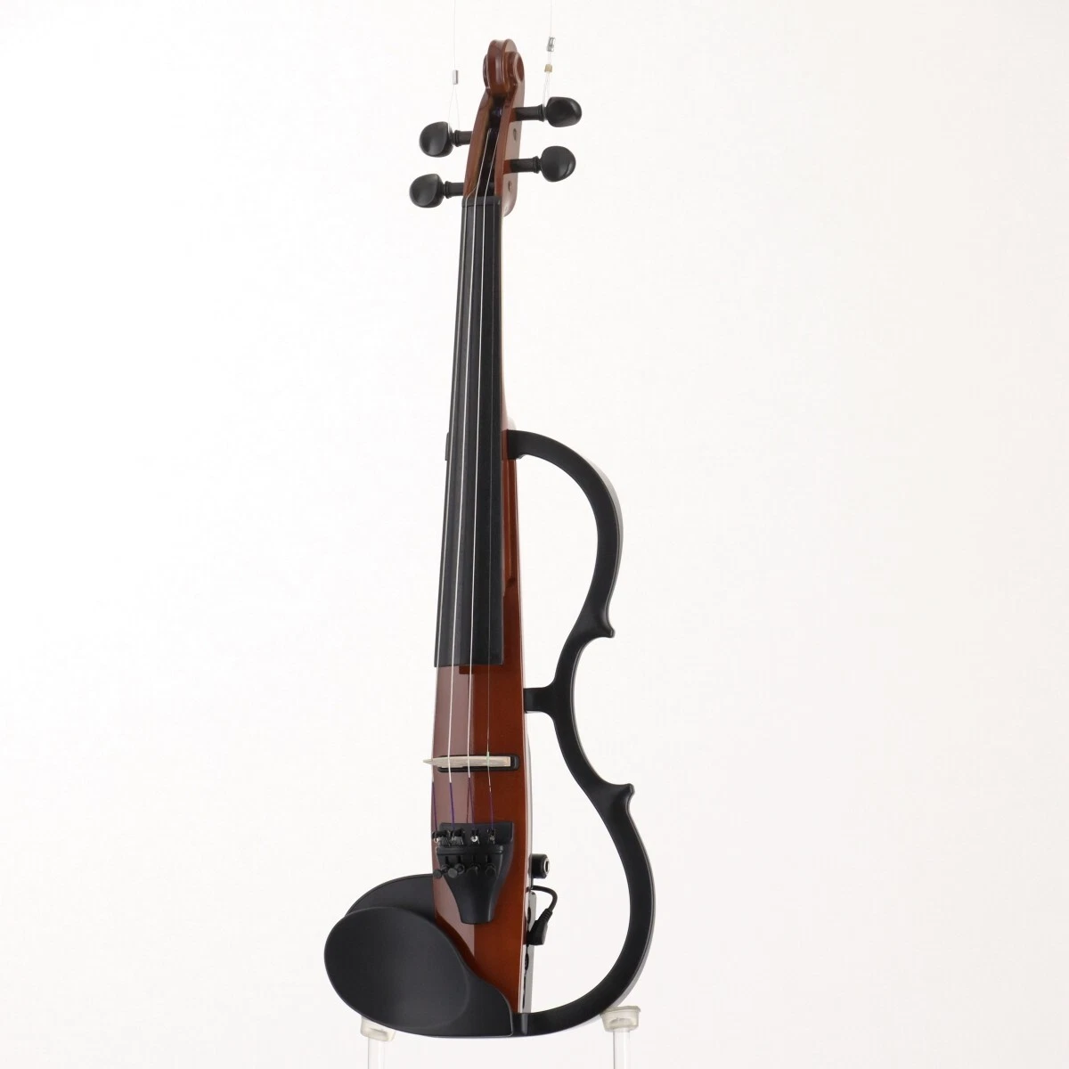 YAMAHA SV-120 Electric Silent Violin Brown Tested Working case From Japan