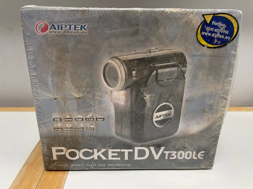 AIPTEK Video Camera Pocket DV TV300LE Boxed Sealed Stabiliser Night Voice 11MP - Image 2 of 4