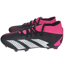 Adidas Predator Accuracy .2 FG Size Womens 8, Mens 7 Black Pink Soccer Cleats