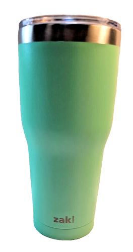 30oz Zak Designs Inc Polar Camel Coffee To Go Cup Narrow Bottom Seafoam Green