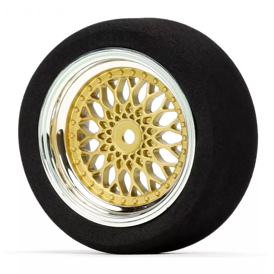 4Pcs 12mm Hex Foam Tires Tyres Wheel Rims 70dia x 27mm On-road RC 6mm Offset Glu - Image 2 of 4