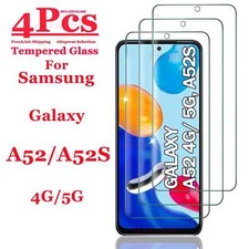 For Galaxy A52 A52S Screen Protector Samsung, Tempered Glass HD 9H High Aluminum