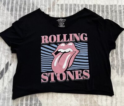Rolling Stones T Shirt Women s Large Classic Tongue Official