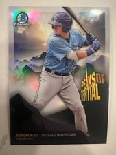 QTY: 2018 Bowman Chrome - Brendan McKay RAYS Peaks of Potential Rookie #PP-BMC