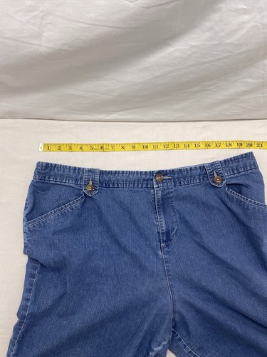 White Stag Jean Denim Shorts Size Women's 20W Pockets - Picture 10 of 13