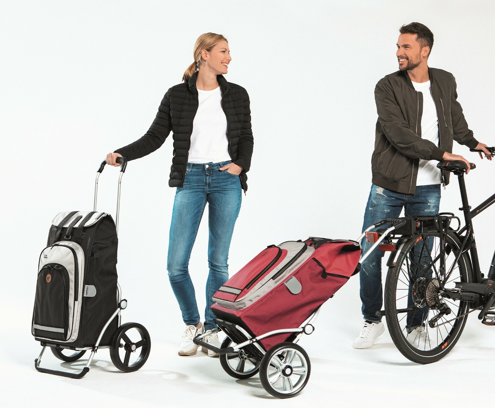 Andersen Ersatzräder-Set Für Alu Star Einkaufstrolley – 200 Mm, Silber, 2 Stück