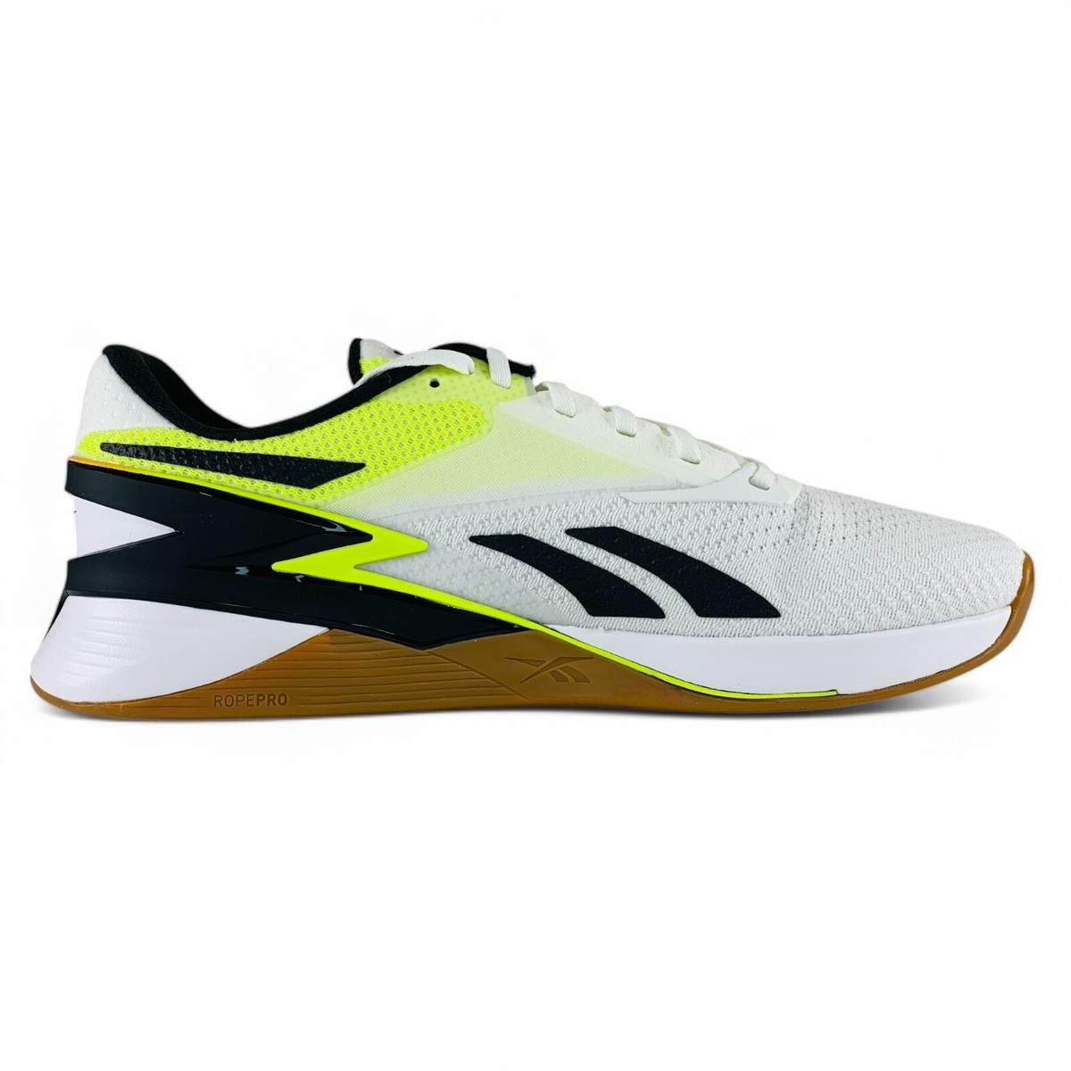 Reebok Nano X3 Mismatched White Orange Flare Yellow Men's Training