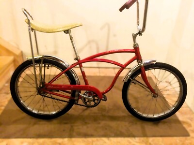 1970 Schwinn Stingray Jr Bicycle (Red) POSTER 24 X 36 INCH WALL ART!
