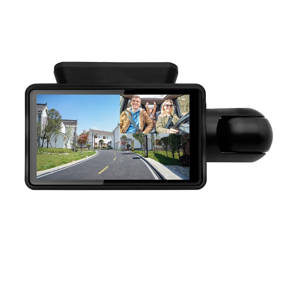 XGODY HN128PRO 1080P Dual Lens Dash Cam – Front & Inside, 12-inch IPS Screen, G-Sensor, 32GB Included
