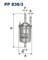 Filtron PP 836/3 Kraftstofffilter FÜR Audi Seat Skoda VW