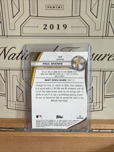 Paul Skenes 2024 Bowman's Best RC Refractor Pittsburgh Pirates #53 - Picture 2 of 2