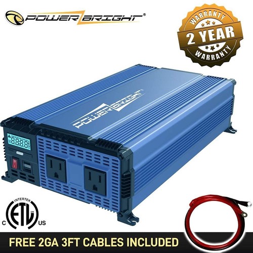 2000 Watt 12v Power Inverter Dual Usb & Ac Outlets Easy To Install Automotive Po - Picture 2 of 5