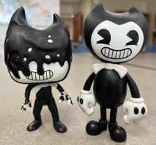 Lot of 2 Bendy And The Ink Machine Bendy Lot 5" Tall Action Figures PhatMojo