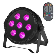 105W 7LED RGBW Stage Lighting PAR Light DMX512 Beam Party DJ Disco Wash Lighting