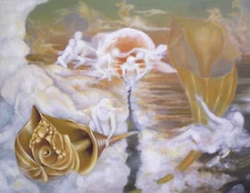 PURGATORY - Oil Painting, Surreal, Cont. Art, Yvona Grabowska, 40 x 30 in