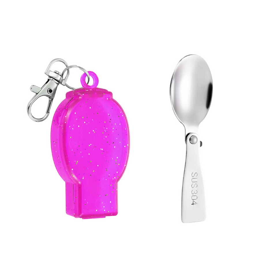 Portable Folding Outdoor Camping Tableware Stainless Steel Knife Fork