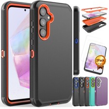 For Samsung Galaxy A14 A15 A35 4G A35 5G ShockProof Cover Case/Tempered Glass