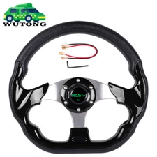 BLACK Golf Cart Steering Wheel For EZGO Club Car Yamaha Cart Parts Accessories