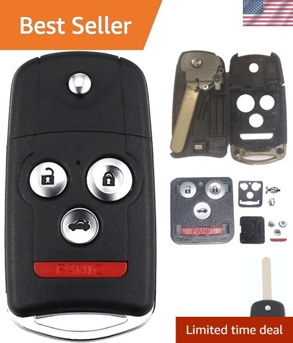 Sleek Black Acura Key Shell: Fits TSX, TL, ZDX (2009-2014) - Eco ...