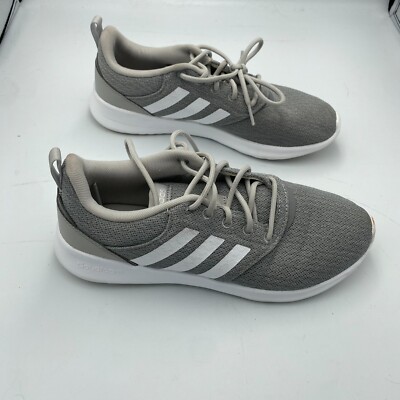 Adidas QT Racer 2.0 Cloudfoam Super Women's Size 8.5 Running Shoes Gray/White