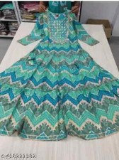 RAYON ANARKALI KURTI LONG Traditional Anarkali kurti For women  girls