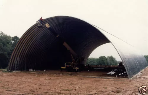 Steel 51x100x17 Quonset Barn Farm Hay Grain Storage Livestock Horse Building Kit - Picture 4 of 4
