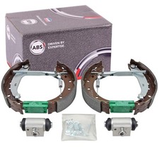 A.B.S. BREMSBACKEN SATZ VORMONTIERT passend für PEUGEOT 206 206+ TROMMELBREMSE
