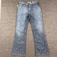 Vitamina Jeans Mens IT 52 (US 32x32) Blue Bootcut Stretch Denim Italy - NEW