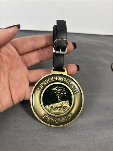 Pebble Beach Resorts Brass Golf Bag Tag
