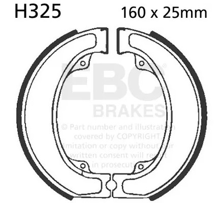 EBC Brakes, Brake shoe - H325