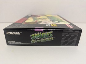 Zombies Ate My Neighbors (Super Nintendo, SNES, 1993) W/ Box + Inserts No Manual