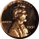 1951 Lincoln Cent Proof NGC PF66 RD Cameo Blazing Gem Strong Strike