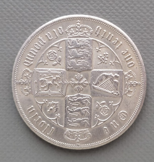 Gothic Florin (2 Shillings) 1856 Großbritannien Victoria Nachprägung