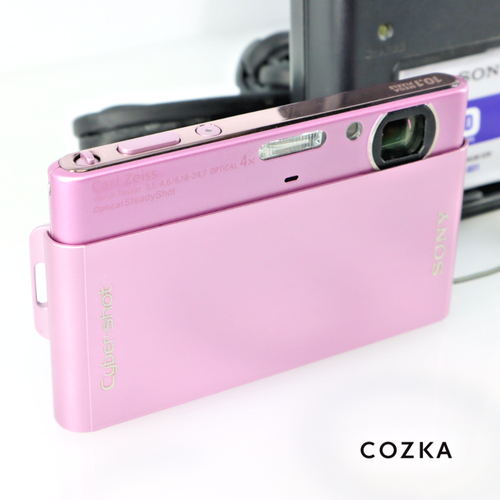 Autocollant Excellent 】 Sony DSC-T77 Appareil Photo Numérique Rose Cyber-Shot - Photo 1 sur 23