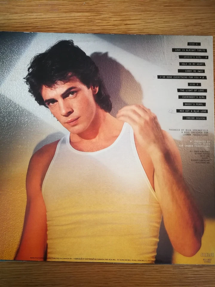 33 tours Vinyle Album Rick Springfield Working Class Dog 1980 Tbe - Photo 2/4