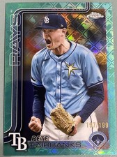 2025 Topps Chrome Logofractor Edition - Pete Fairbanks #84 Aqua Refractor /199