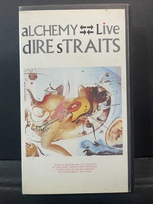 Dire Straits Alchemy Live VHS Video Tape 1983 PolyGram Mark Knopfler Concert