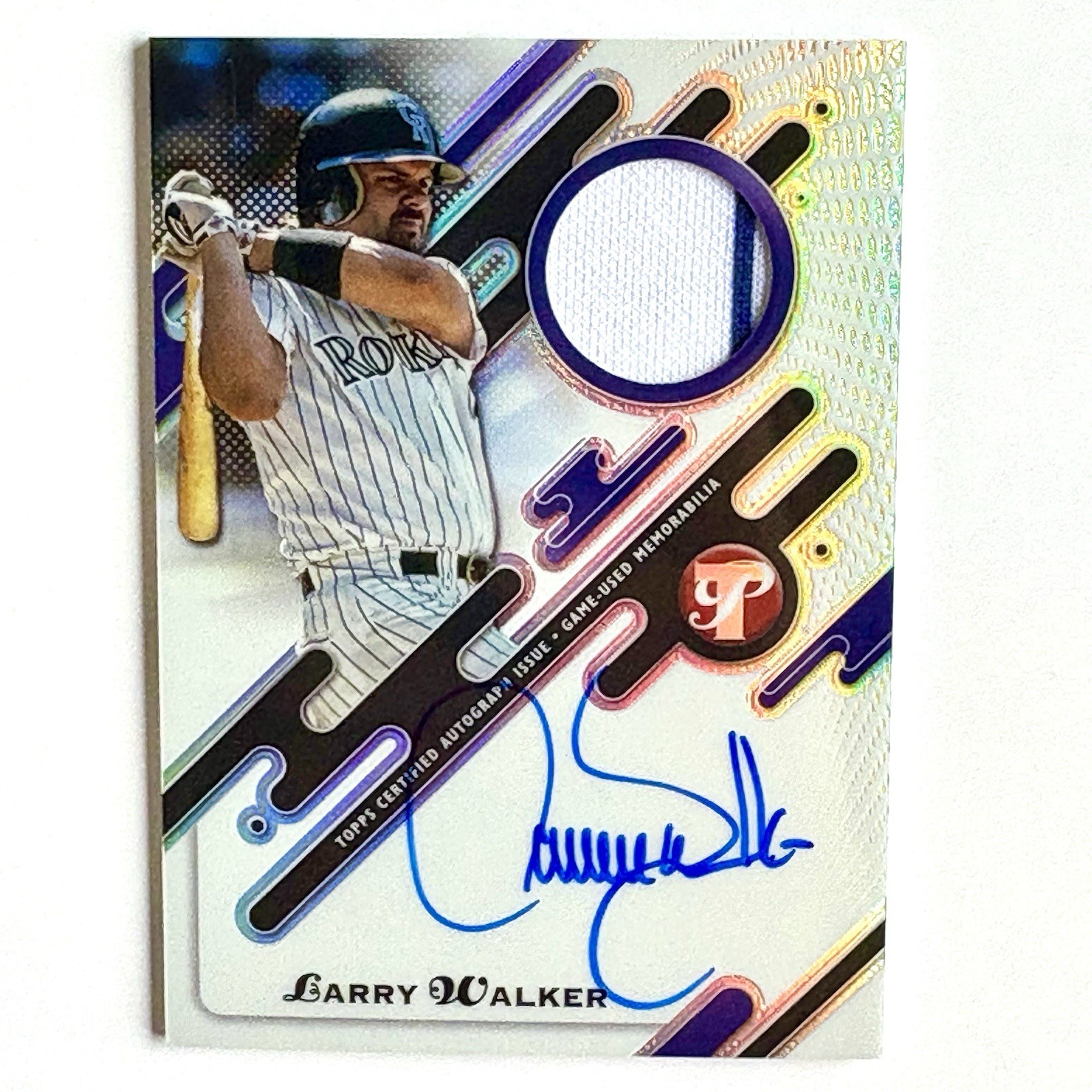 LARRY WALKER 2025 Topps Pristine Pieces Relic Patch Auto #PPAR-LW Rockies