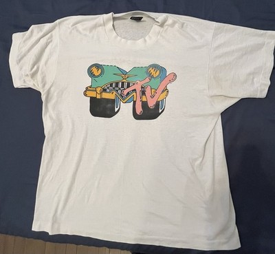 Vintage 1986 MTV Music Television T Shirt Rare Single Stitch Adult