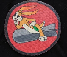 World War II RKO Squadron Jacket Patch Hand Painted Canvas USA