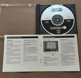 NEC Turbografx-16 CD SHERLOCK HOLMES CONSULTING DETECTIVE - Game DUO Authentic