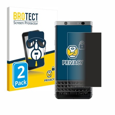 2x Blickschutz Folie für BlackBerry Keyone Displayschutz Privacy