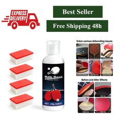 WAN2TLK Table Tennis Glue Kit with 4 Sponges for Paddle Assembly
