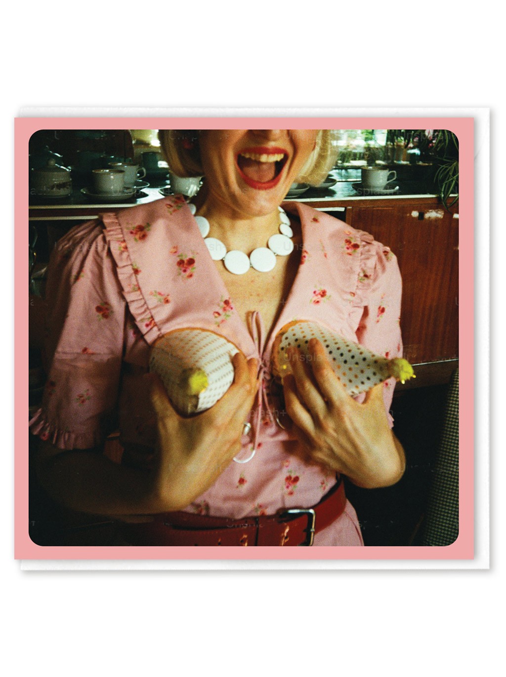 Funny Birthday Card Cheeky Vintage Photographic Humour Retro Playful Kitsch