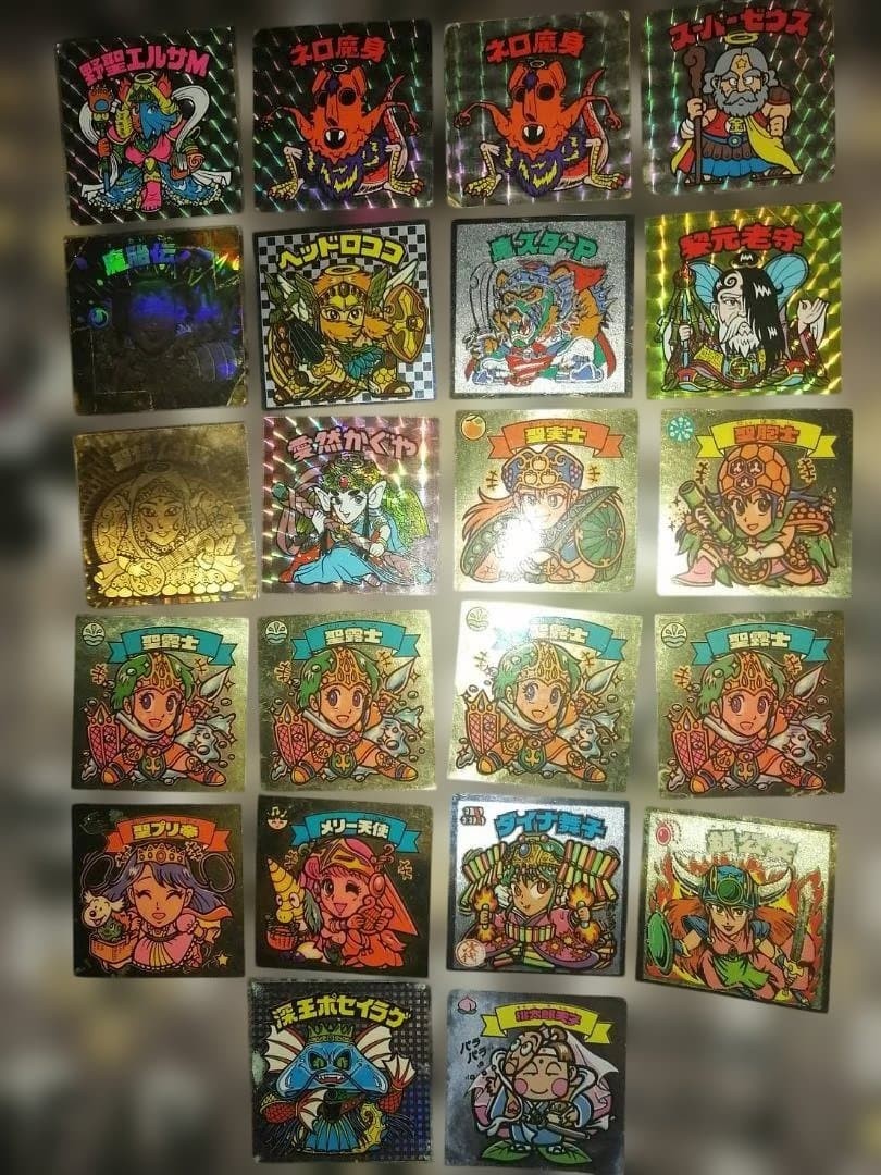 Bikkuriman Stickers 22 pcs Fantasy Character Collectible Kids Used