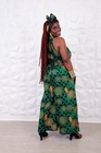 Afican Print Jumpsuit GREEN — photo 5