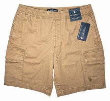 U.S. Polo Assn. 11798 NEW Men's 8.5" Inseam Pull-On Comfort Cargo Shorts