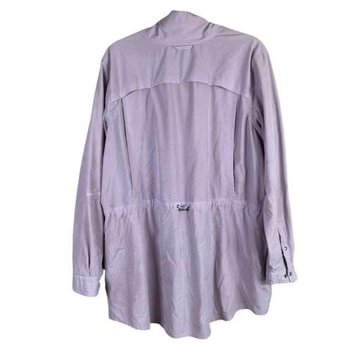Duluth Sol Survivor Sun Protection Popover Tunic Top Vented Womens XL Purple - Picture 3 of 8
