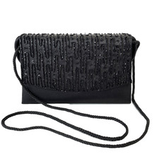 Sequin Beads Evening Handbag Clutch or Crossbody Wedding Prom Purse Clutch