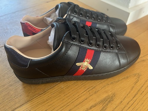 Neu GUCCI Damen ACE Sneakers - Schwarz 38 - Bild 5 von 8